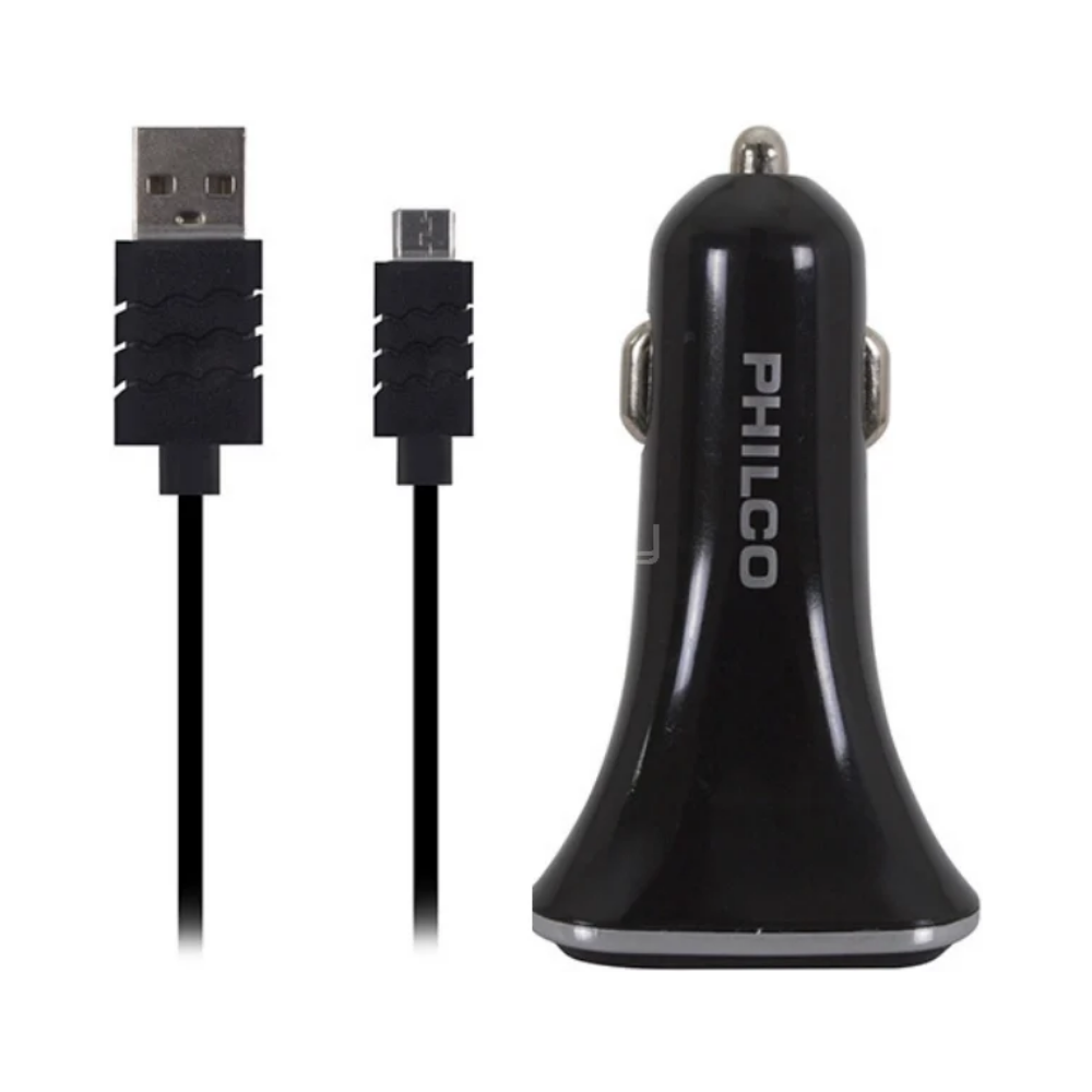 Kit cargador 12V 2.1A Philco