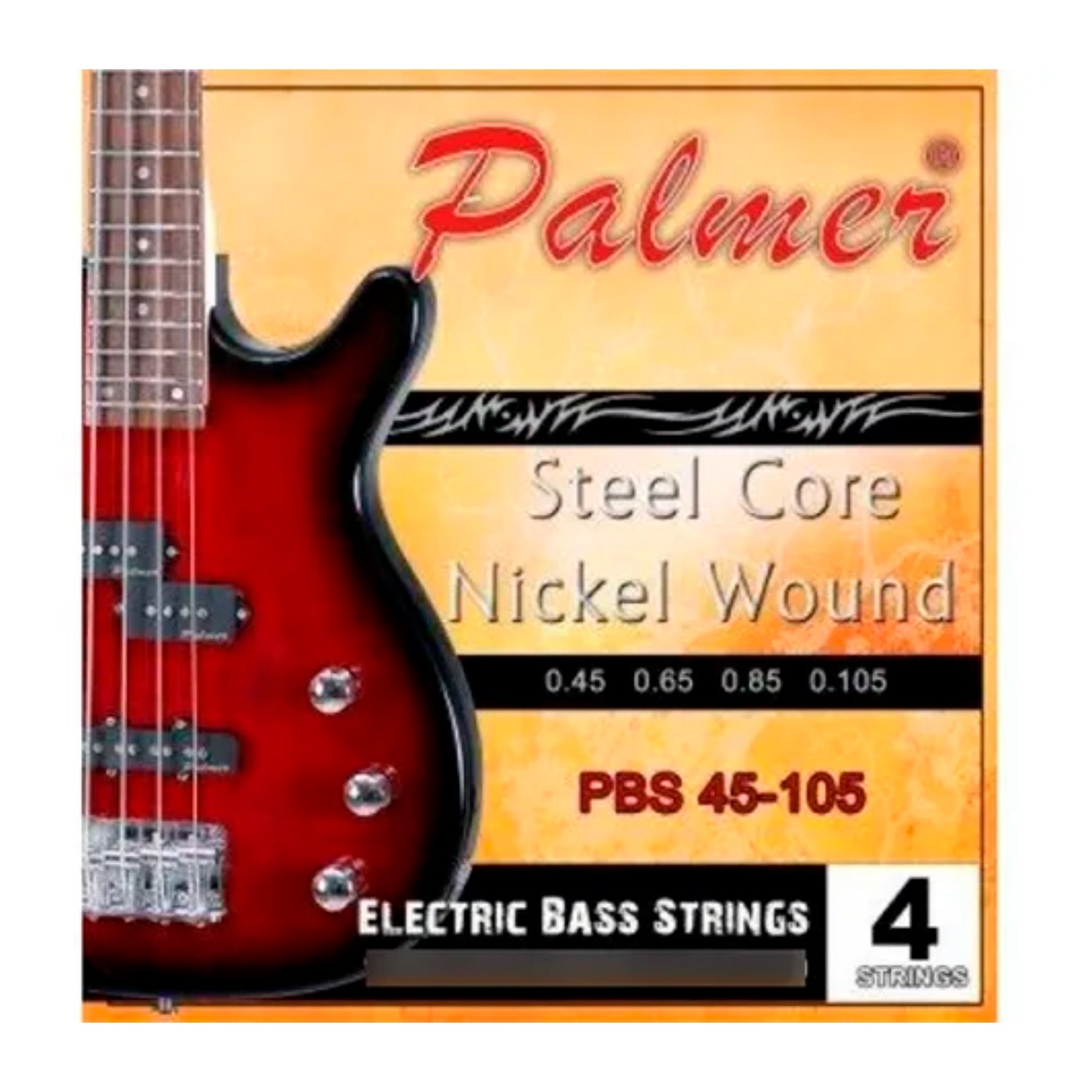 Cuerdas Bajo Eléctrico 4 Cuerdas 45-105 Palmer
