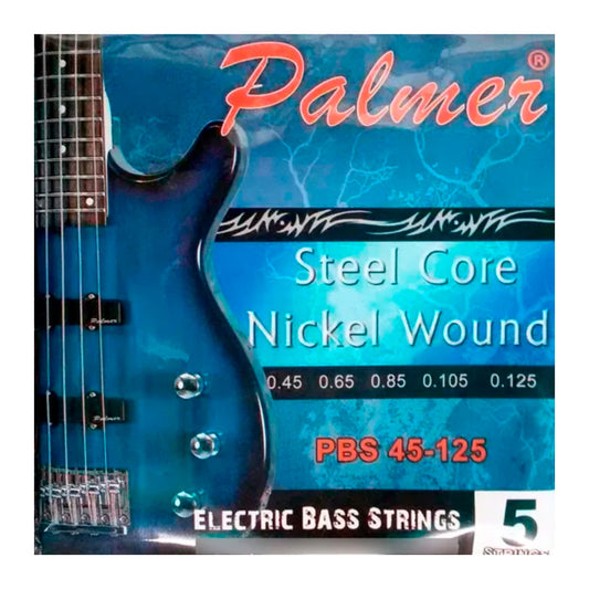 Cuerdas Bajo Eléctrico 5 cuerdas 42-125 Palmer