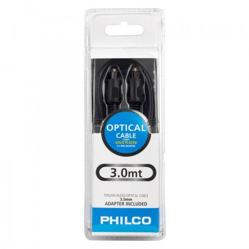 Cable óptico toslink 3m Philco