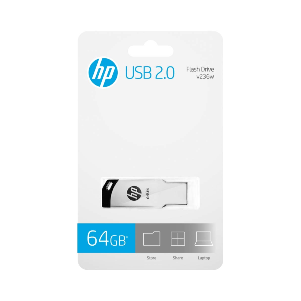 Pendrive 64gb Metálico USB 2.0 HP