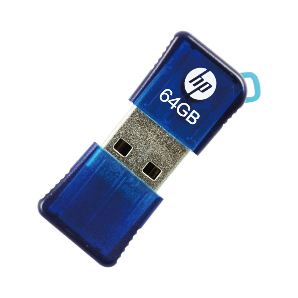 Pendrive Mini Azul 64GB USB 2.0 HP