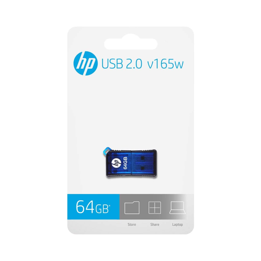 Pendrive Mini Azul 64GB USB 2.0 HP