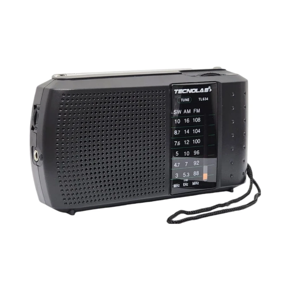 Radio Portátil de Bolsillo AM/FM/SW Tecnolab