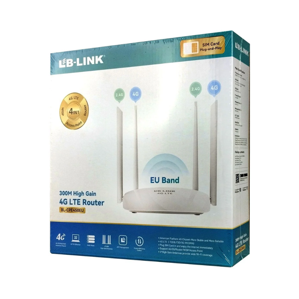 Router 4G LTE 300M High Gain LB-Link
