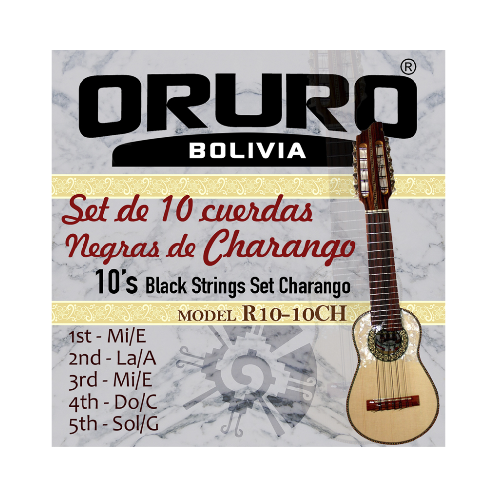Set 10 Cuerdas Negras Charango Oruro