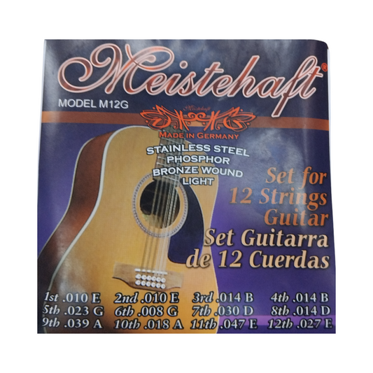 Set de Cuerdas para Guitarra de 12 Cuerdas Meistehaft