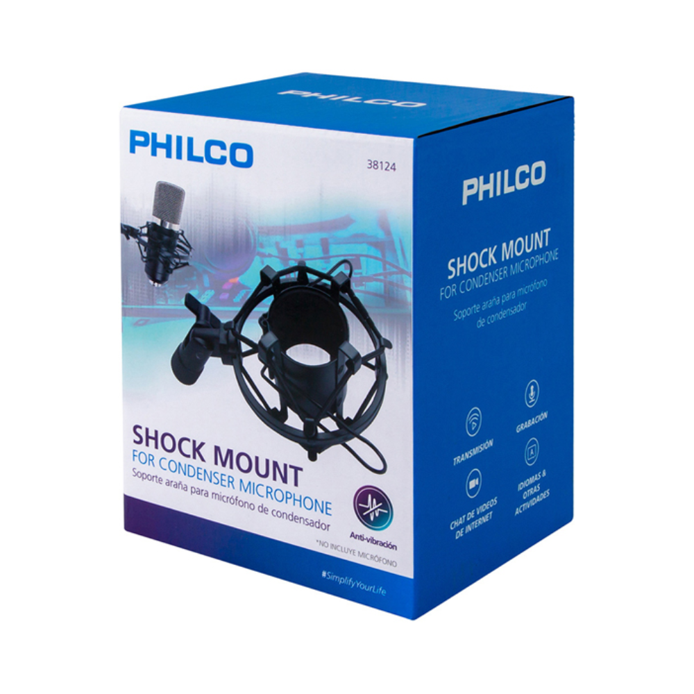 Soporte Tipo Araña para Micrófono de Estudio Philco