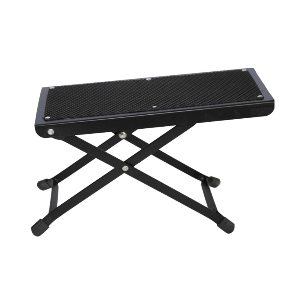 Taburete metálico para guitarrista