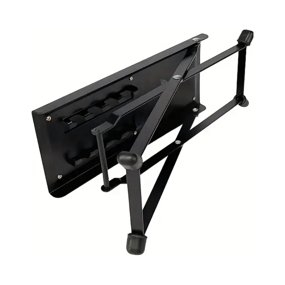 Taburete metálico para guitarrista