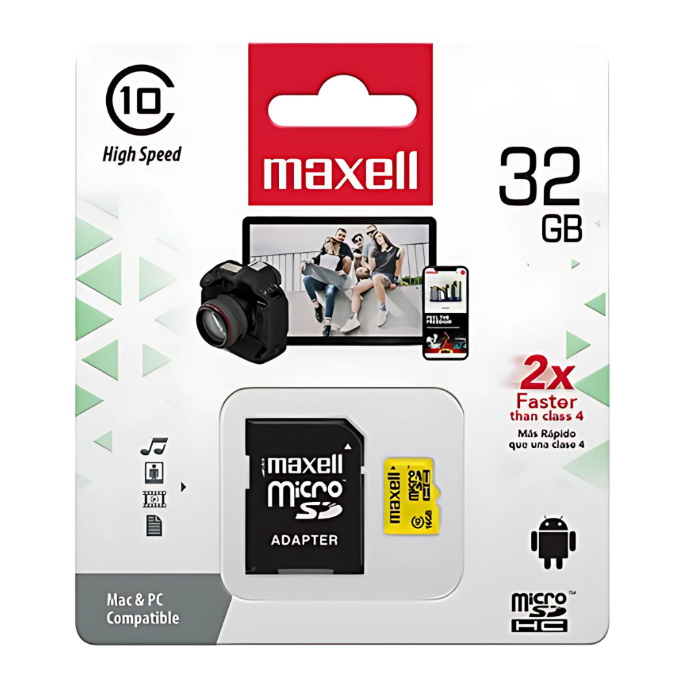 Tarjeta Micro SD 32 GB Clase 10 Maxell