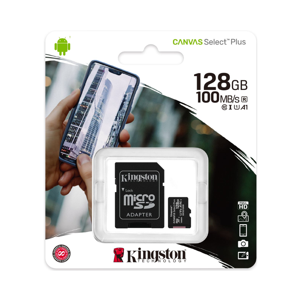 Tarjeta microSD 128Gb Canvas Select Plus Kingston