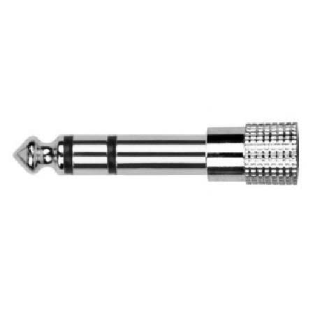 Adaptador 3,5 hembra a 6,3 macho estéreo - Espacio música