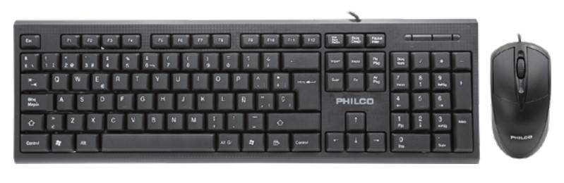 Kit de Oficina Teclado y Mouse Philco