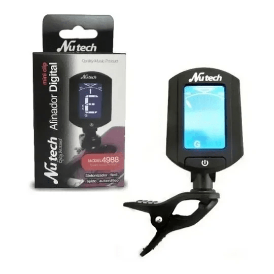 Afinador pinza mini clip cromático Nutech - Espacio música