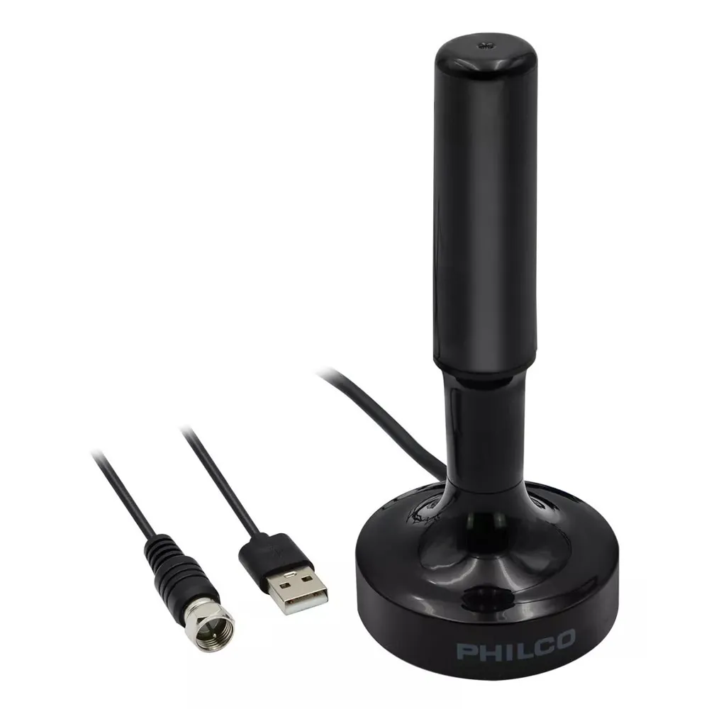 Antena TV Digital HD con amplificador de señal Philco