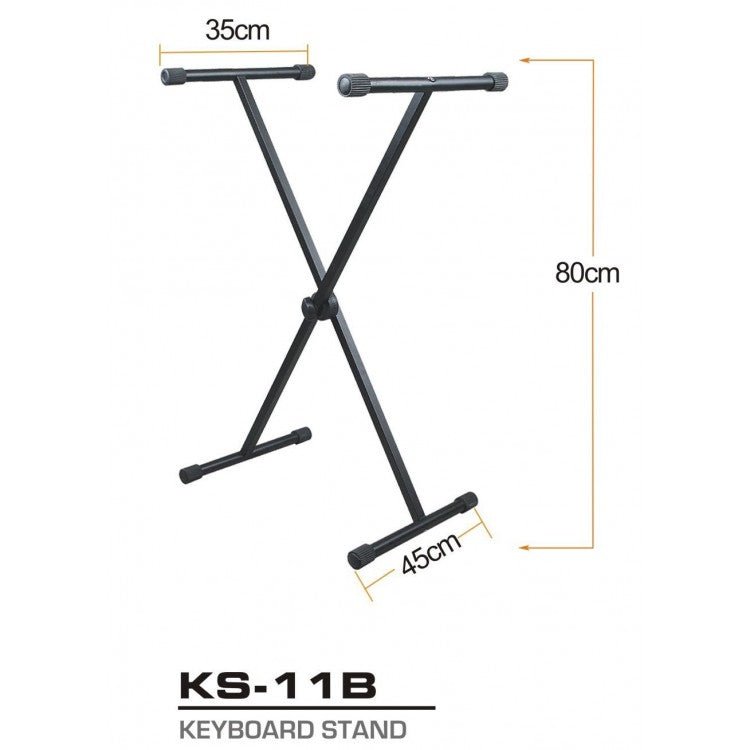 Atril de teclado en X simple - Espacio música