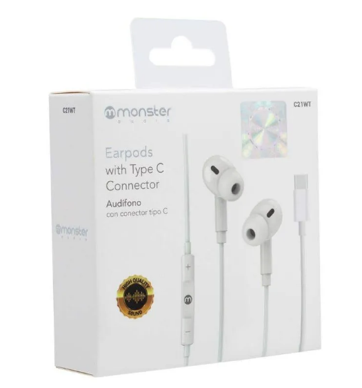 Audífonos con conector Tipo C Monster