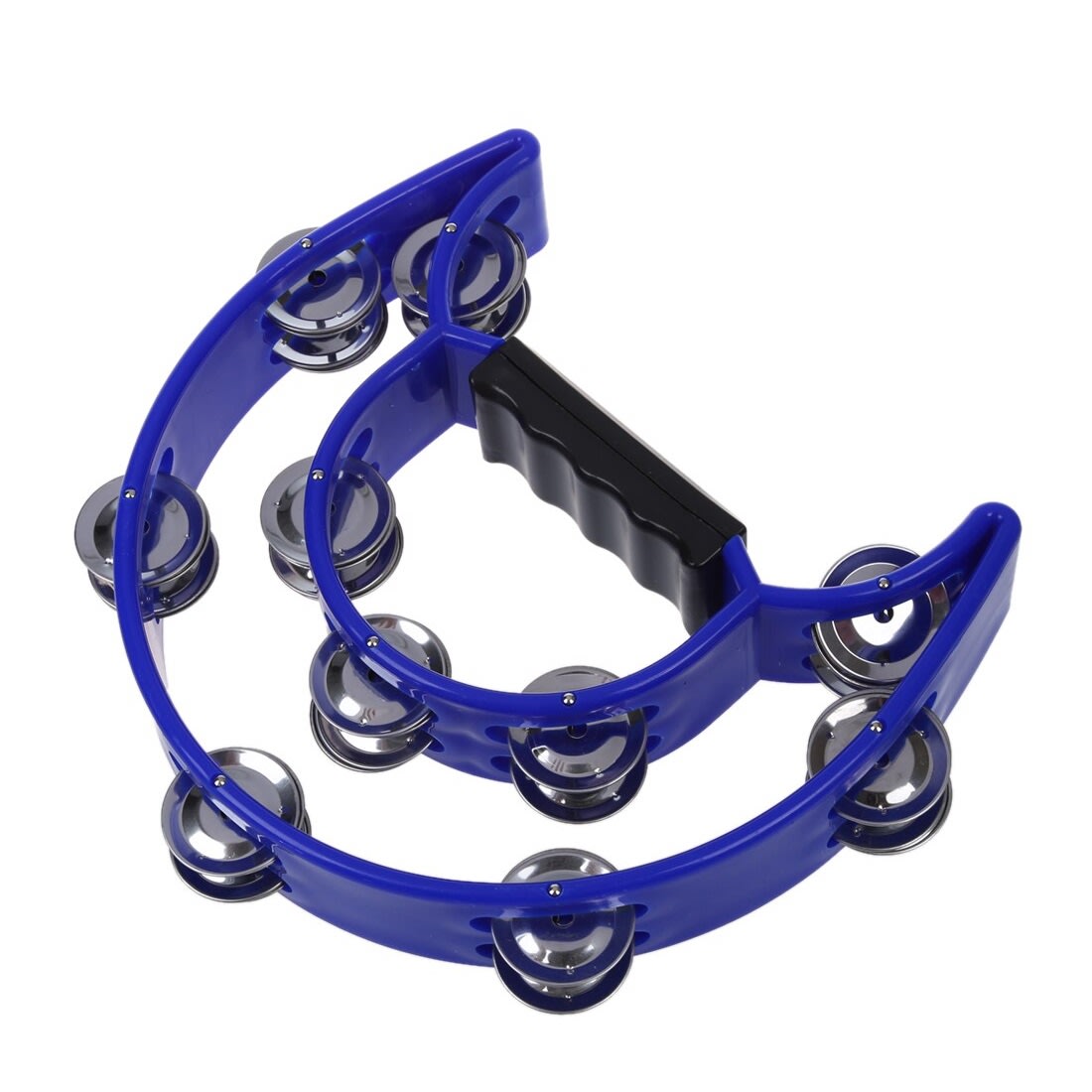 Pandero plástico media luna colores