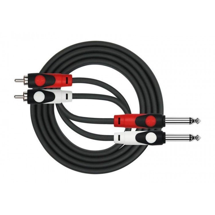 Cable 2 6,3 Mono A 2 RCA 2 m Kirlin - Espacio música