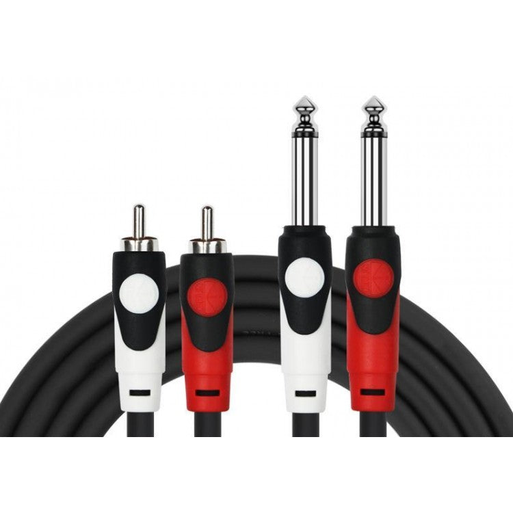 Cable 2 6,3 Mono A 2 RCA 3 m Kirlin