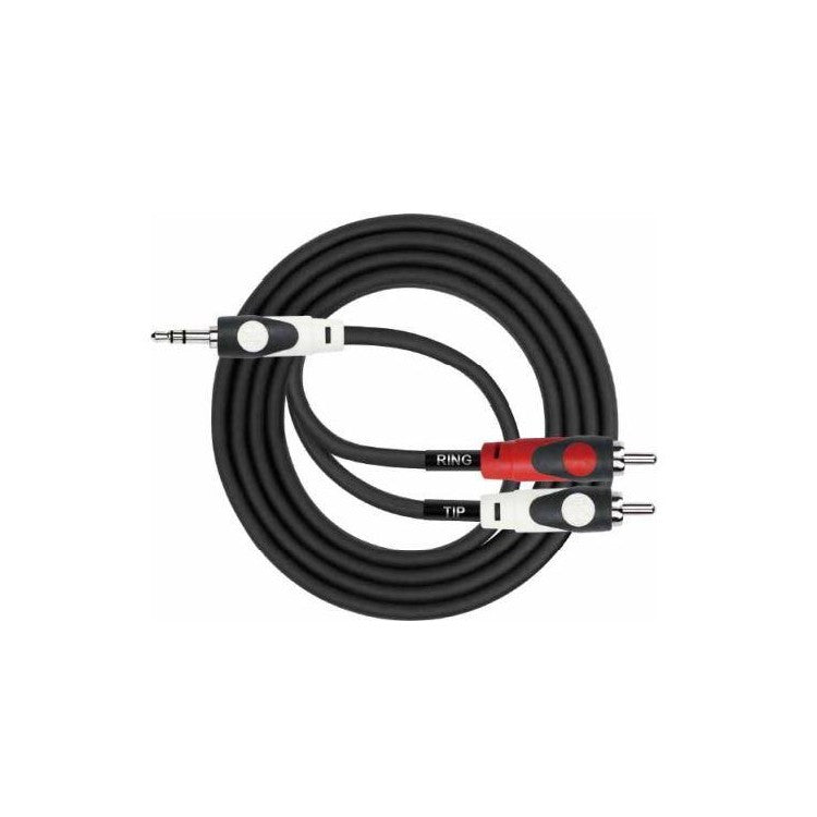 Cable 3,5 stereo a 2 plug rca 3 metros Kirlin