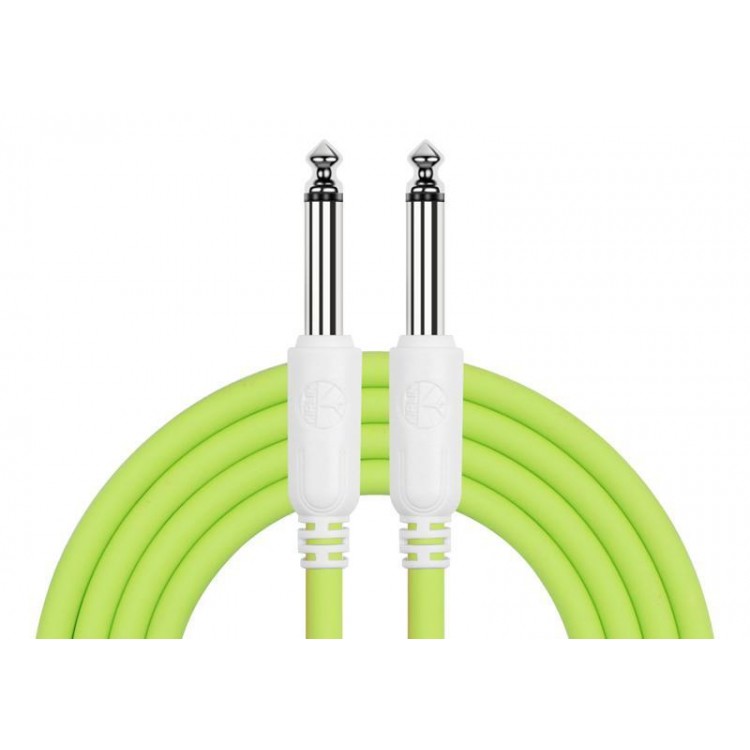 Cable para instrumento 6,3 a 6,3 3m verde primavera Kirlin