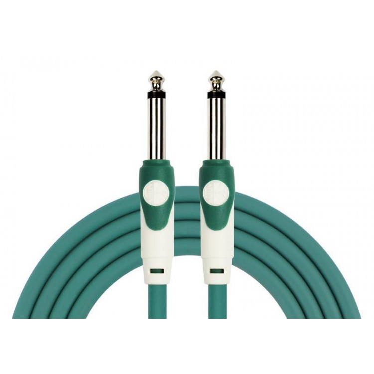 Cable instrumento 6,3 mono 3 m verde Kirlin