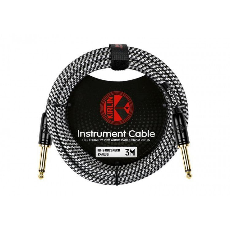 Cable instrumento 6,3 mono tela gris 6 m Premium Kirlin