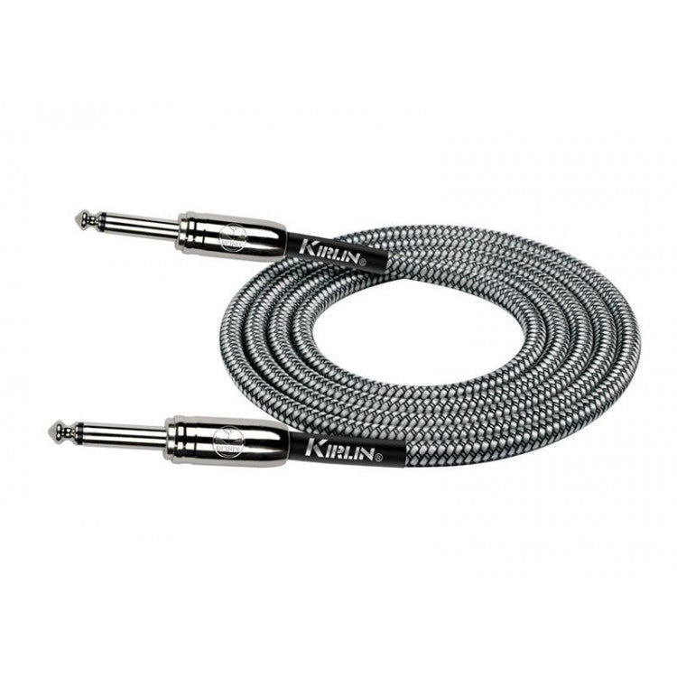 Cable instrumento 6,3 mono tela gris plata 3 m Kirlin