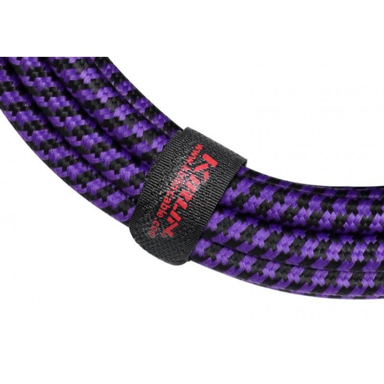 Cable instrumento 6,3 mono tela púrpura 3 m Premium Kirlin