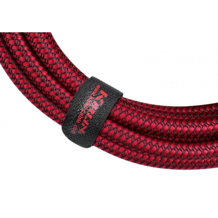 Cable instrumento 6,3 mono tela rojo 6 m Kirlin