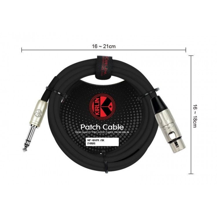 Cable Audio 6,3 TRS a XLR Hembra 2m Kirlin