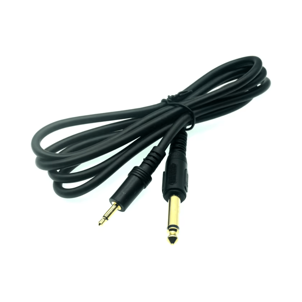 Cable audio plug 3,5 mono a plug 6,3 mono 1,8m - Espacio música