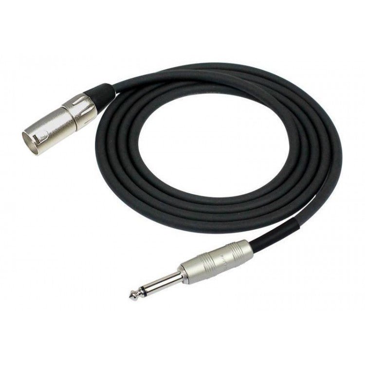 Cable de audio XLR macho a plug mono 3m Kirlin - Espacio música
