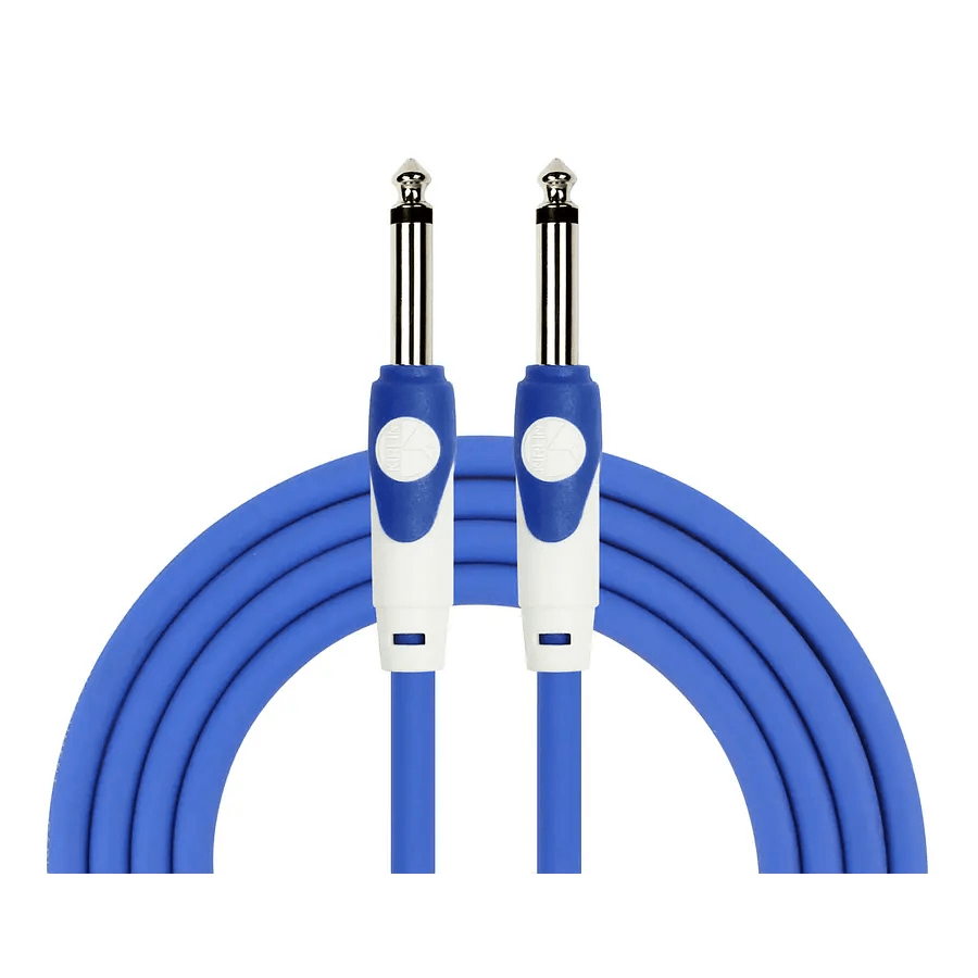 Cable instrumento 6,3 mono 3 m azul Kirlin - Espacio música