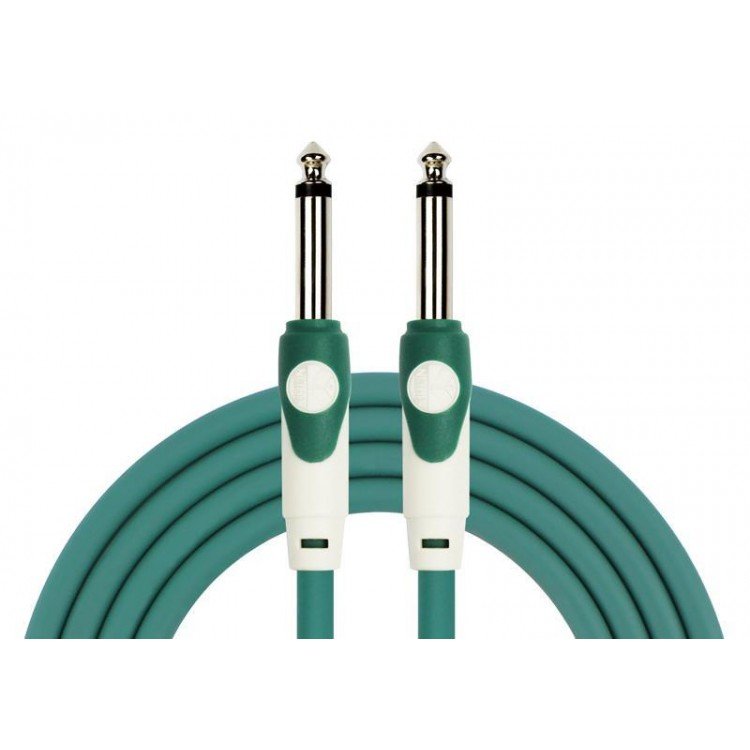 Cable instrumento 6,3 mono 3 m verde Kirlin - Espacio música