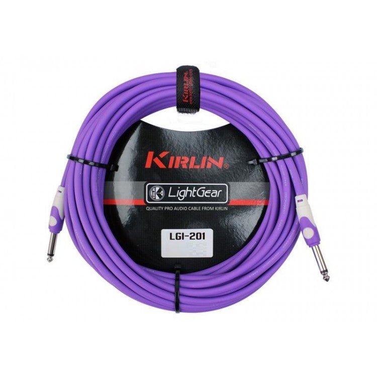 Cable instrumento 6,3 mono 6 m Púrpura Kirlin - Espacio música