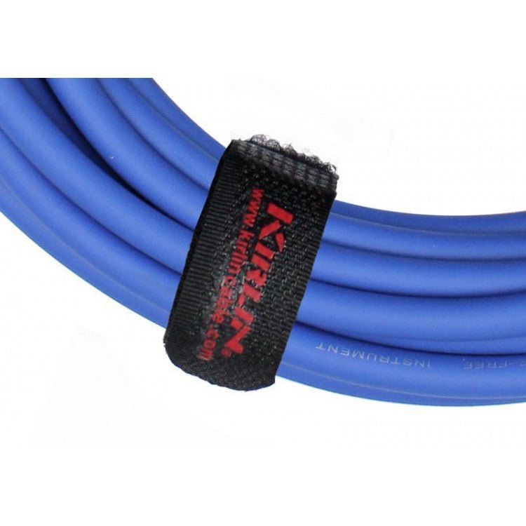 Cable instrumento 6,3 mono en L 6 m azul Kirlin - Espacio música