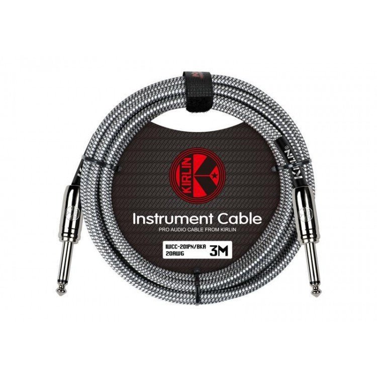 Cable instrumento 6,3 mono tela gris plata 3 m Kirlin - Espacio música