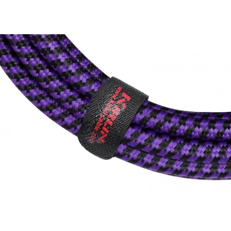 Cable instrumento 6,3 mono tela púrpura 3 m Premium Kirlin - Espacio música