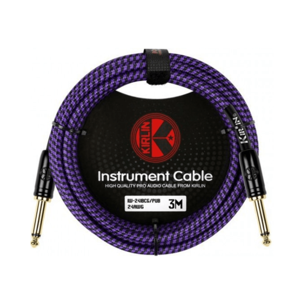 Cable Instrumento 6,3 Mono Tela Purpura 6 m Premium Kirlin - Espacio música