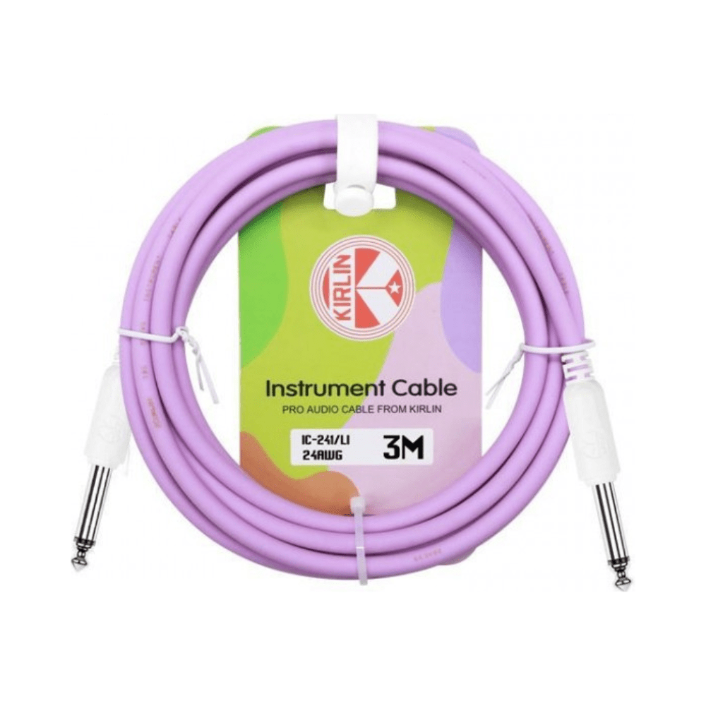 Cable para Instrumento 6,3 a 6,3 3m Lila Kirlin - Espacio música