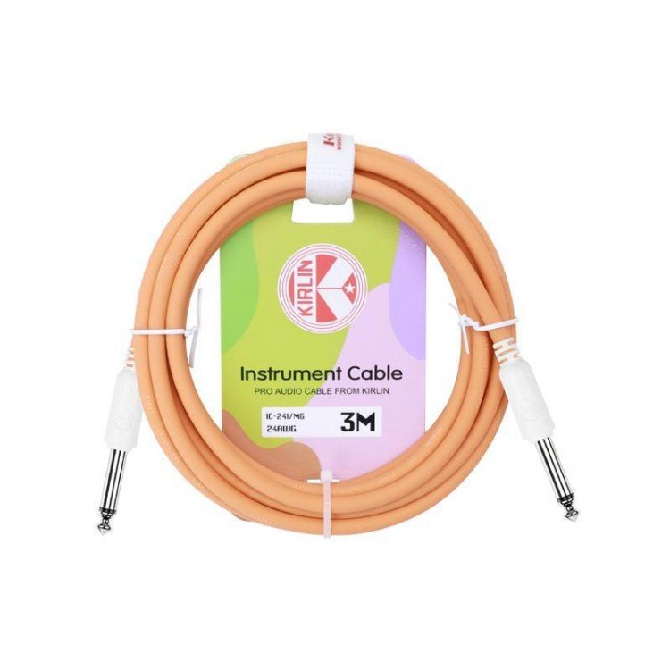 Cable para instrumento 6,3 a 6,3 3m mango Kirlin - Espacio música