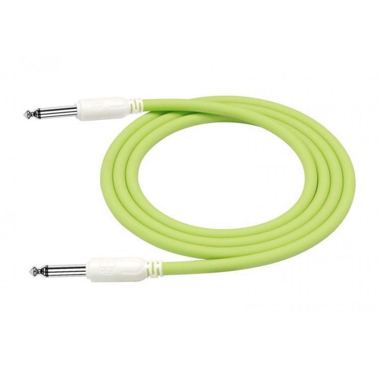 Cable para instrumento 6,3 a 6,3 3m verde primavera Kirlin - Espacio música