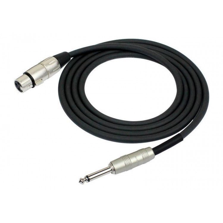 Cable para micrófono XLR hembra a plug mono 10m Kirlin - Espacio música