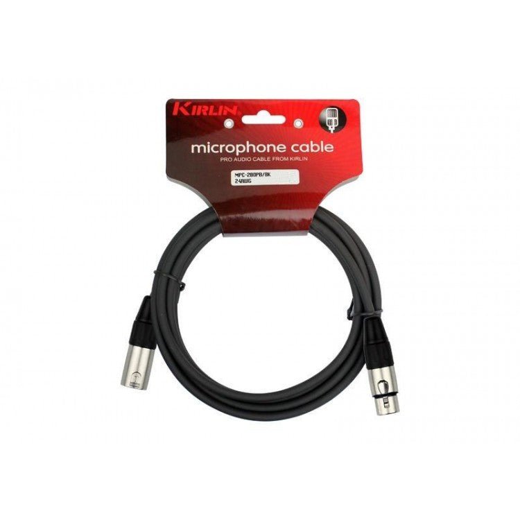 Cable para micrófono XLR macho a hembra 10m Kirlin - Espacio música