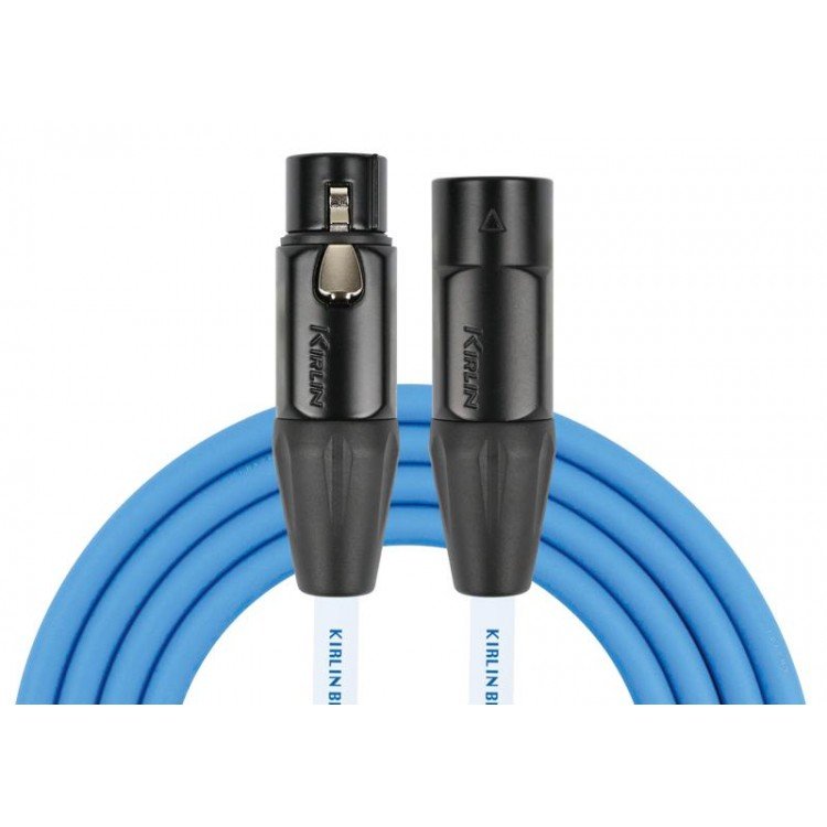 Cable para micrófono XLR macho a hembra 6m Blue Line Kirlin - Espacio música