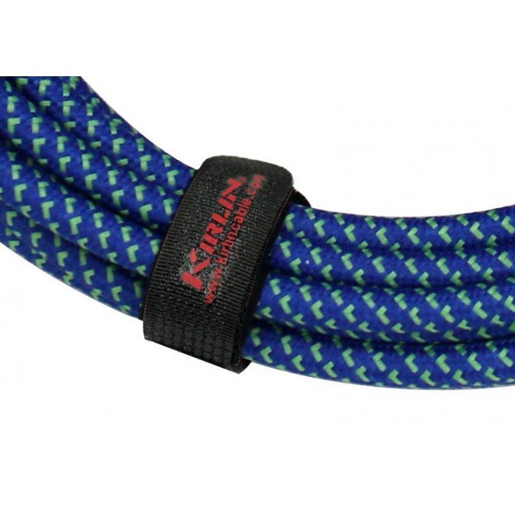 Cable para micrófono XLR macho a hembra tela azul 6m Kirlin - Espacio música