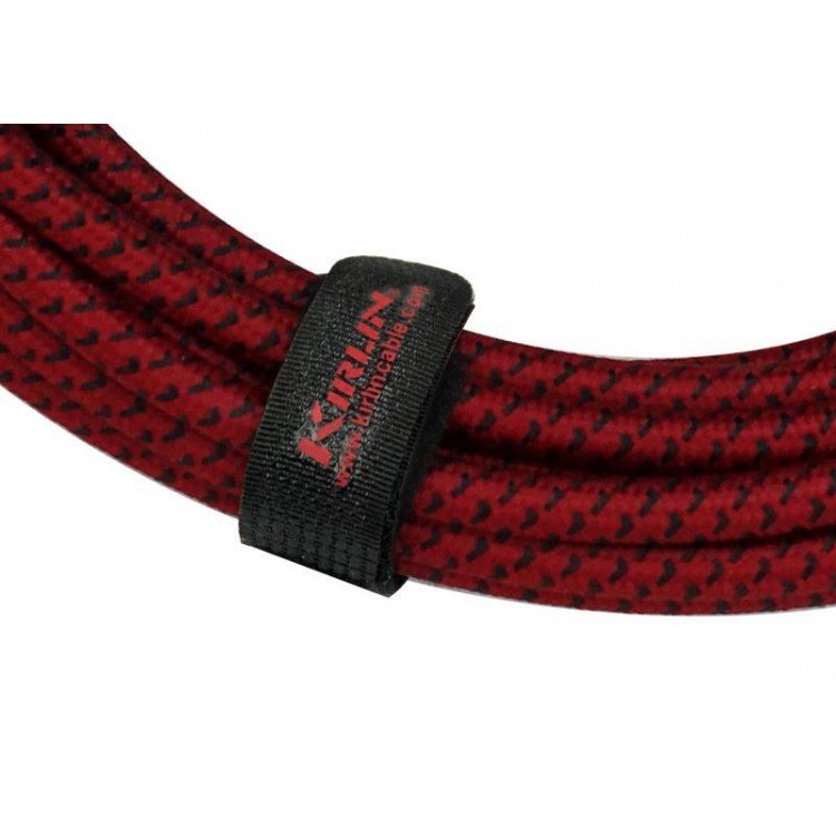 Cable para micrófono XLR macho a hembra tela rojo 3m Kirlin - Espacio música